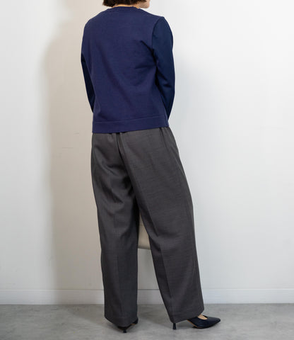 センタープレスストレートパンツ