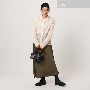 ポリエステルサテン マーメイドフレアスカート