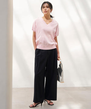 スゴ機能美 Vネック ニット