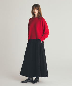 カシミヤブレンド クルーネックニット