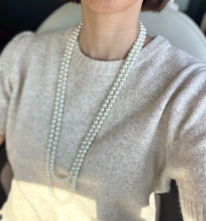 パフスリーブ半袖ニット