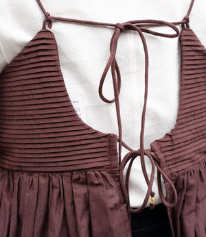 ピンタックキャミビスチェ