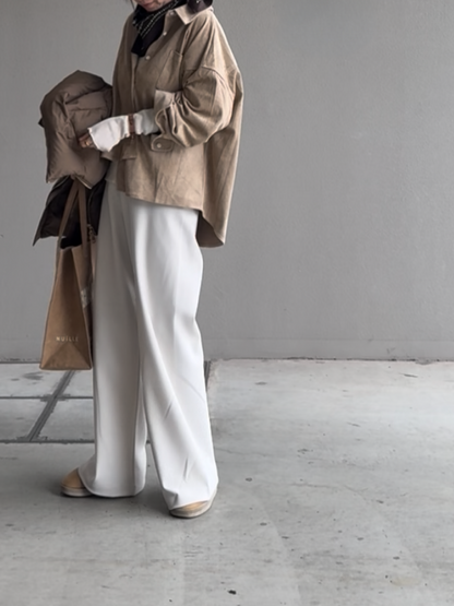 スウェードシャツ