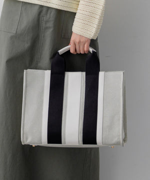 ストライプキャンバス トートバッグ