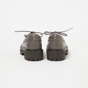 レースアップモカシン フラット45↑