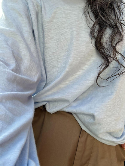 スラブタッチロングTシャツ