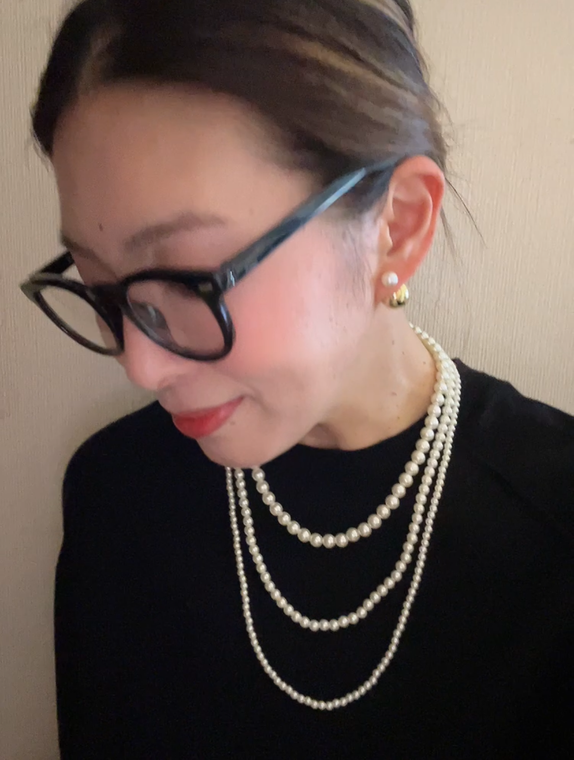 3連パールネックレス