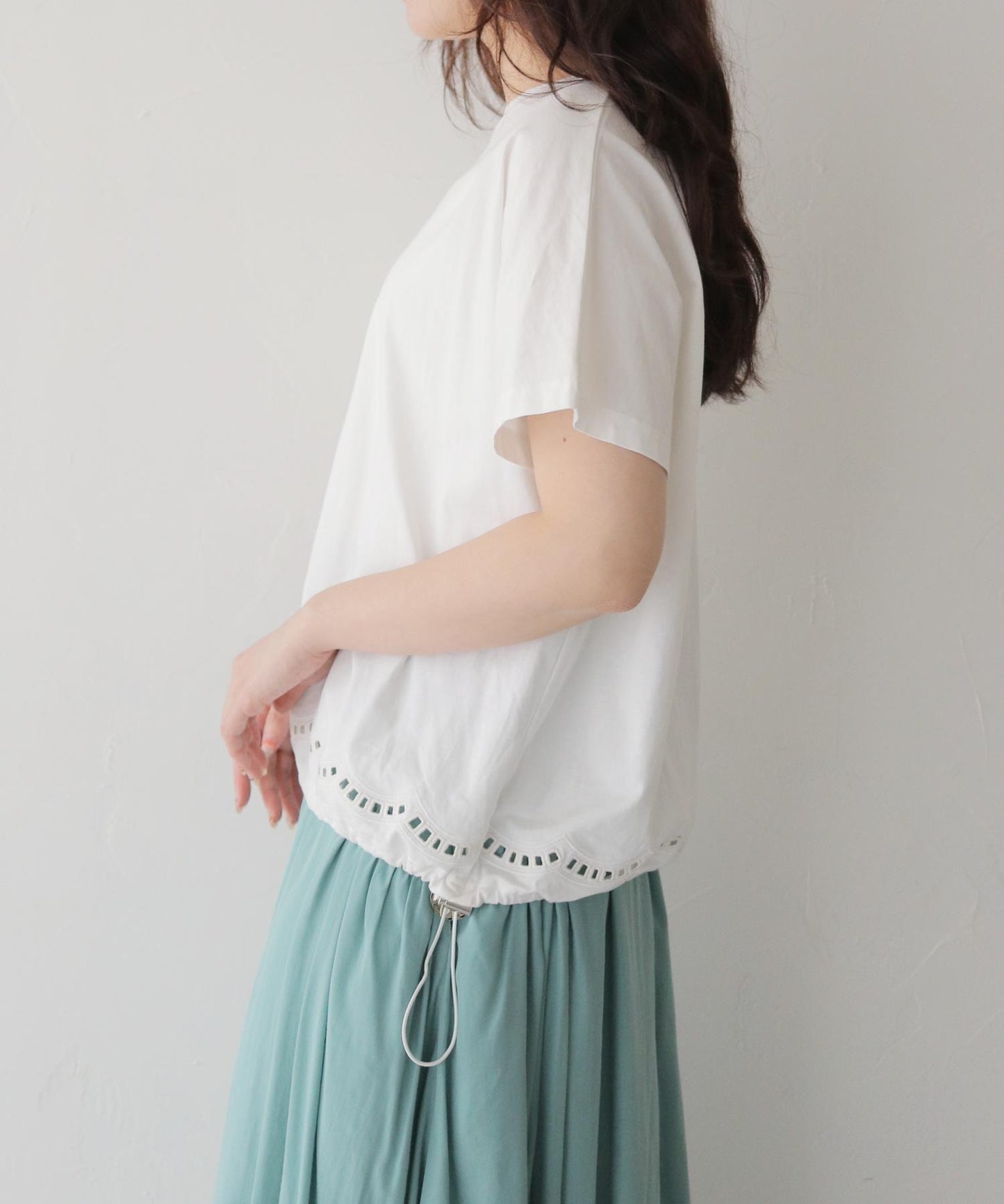 カッティンググドロストTシャツ