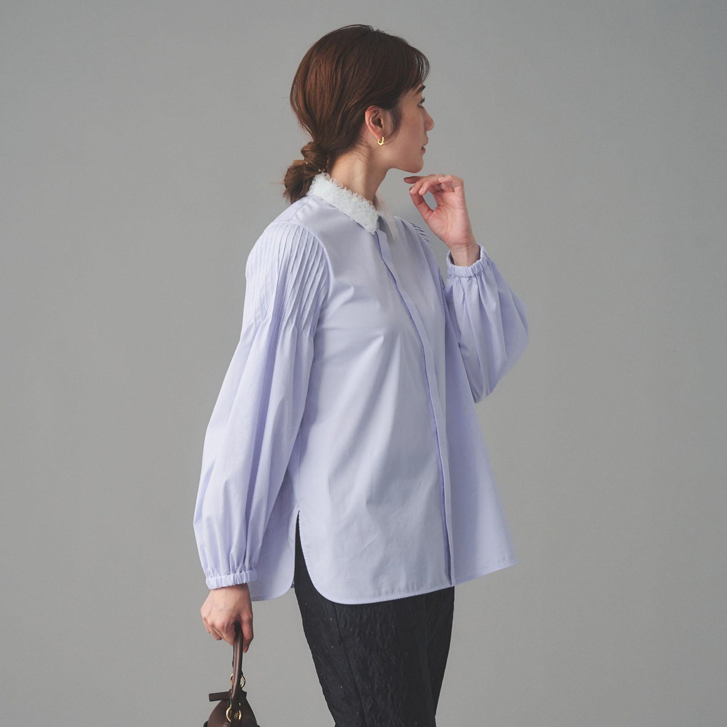 チュールカラー 2WAY ブラウス