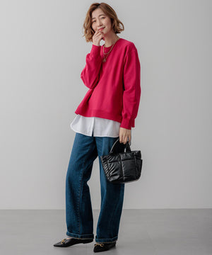 23区DENIM ストレッチ ワイドパンツ