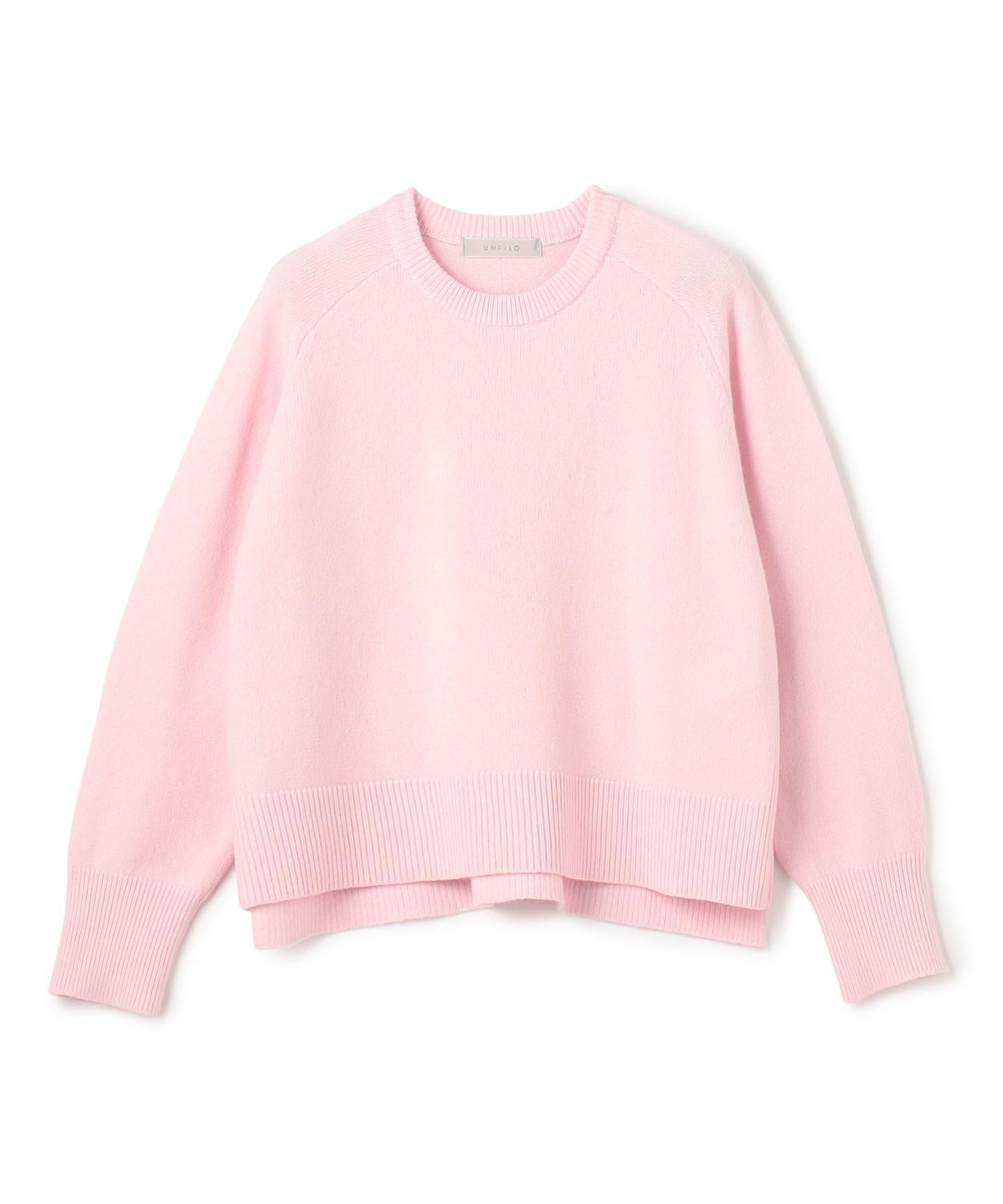 カシミヤブレンド クルーネックニット