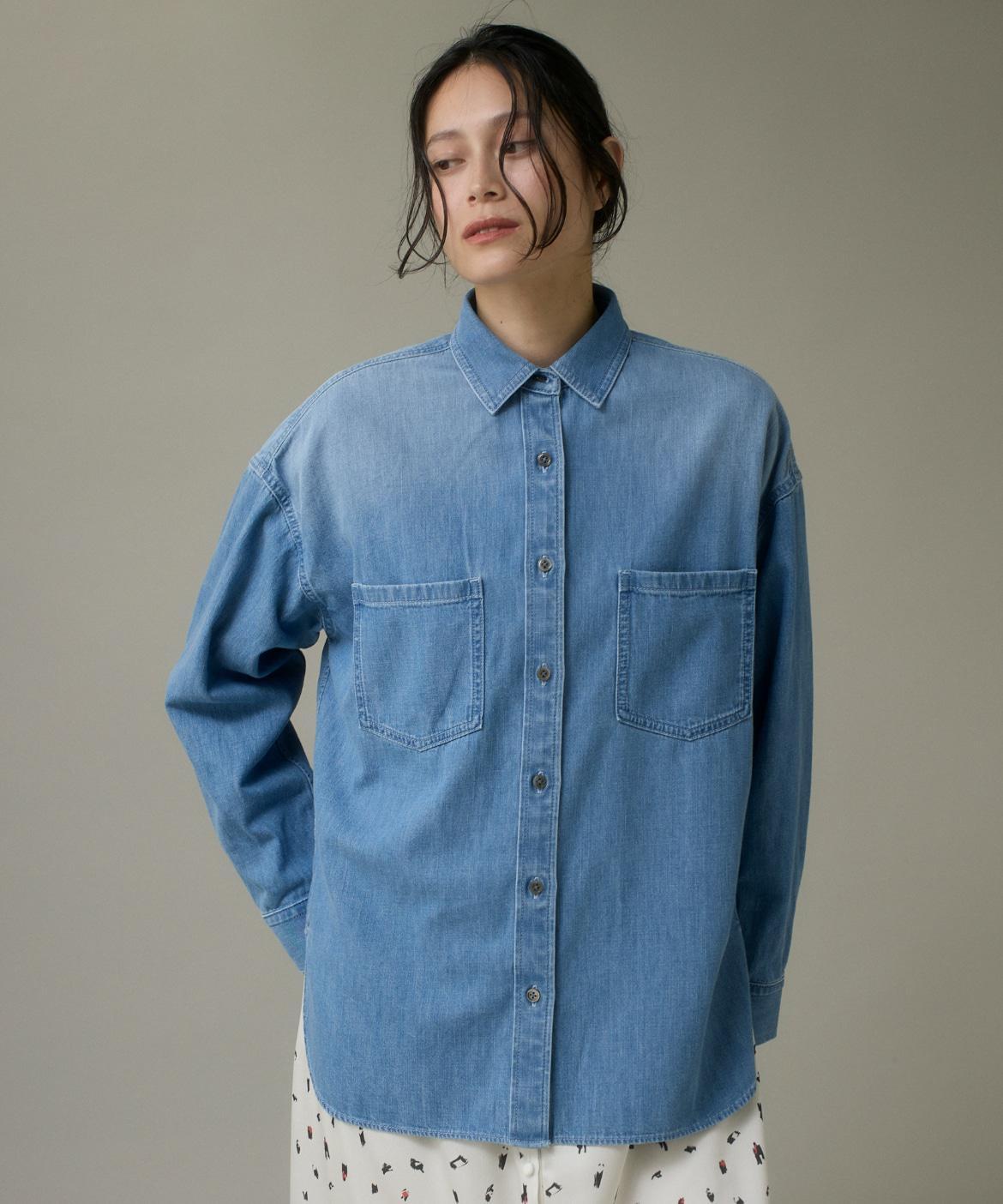オーバーサイズデニムシャツ