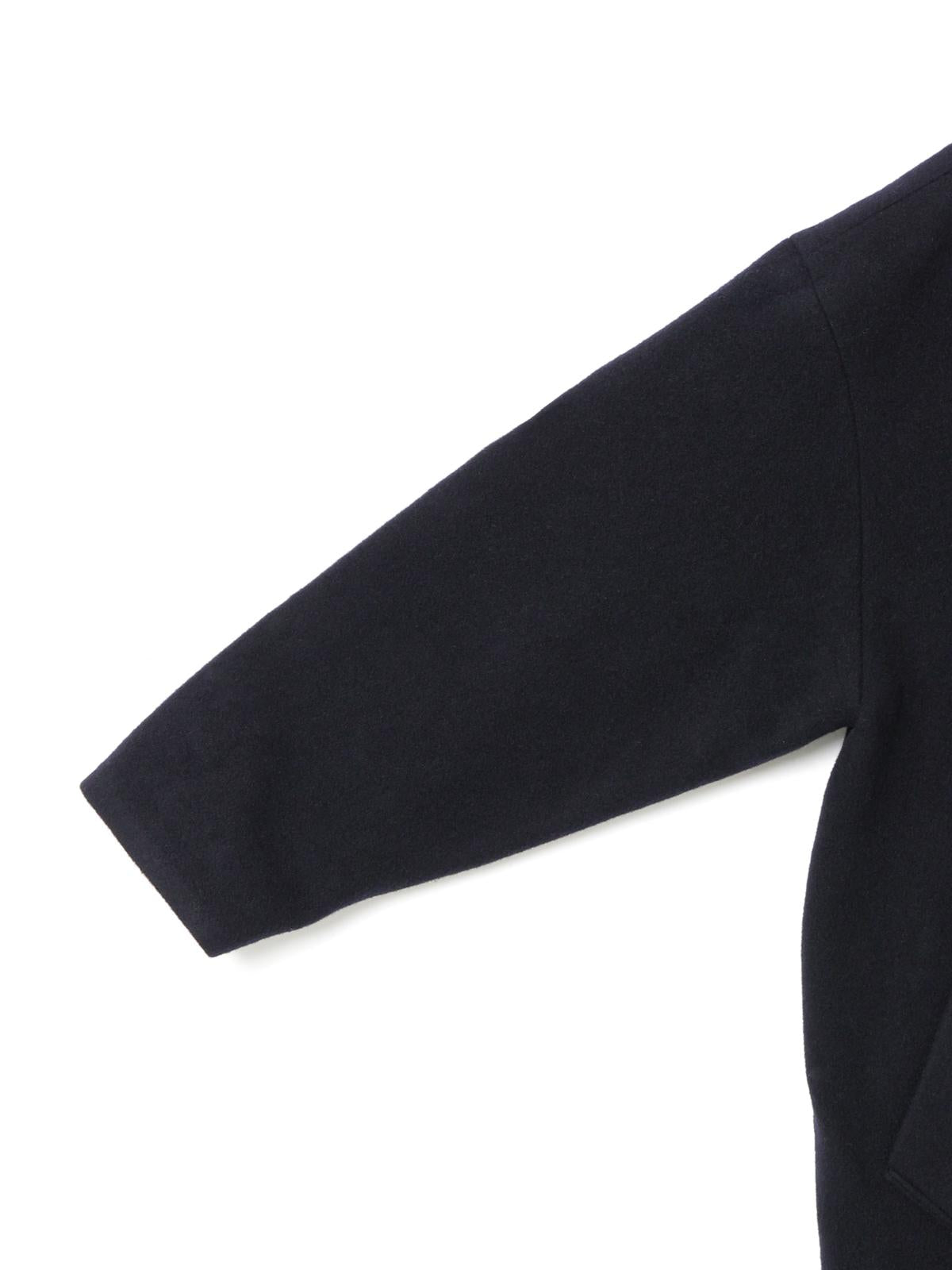 mizuiro ind ウールブレンドスタンドカラーコート