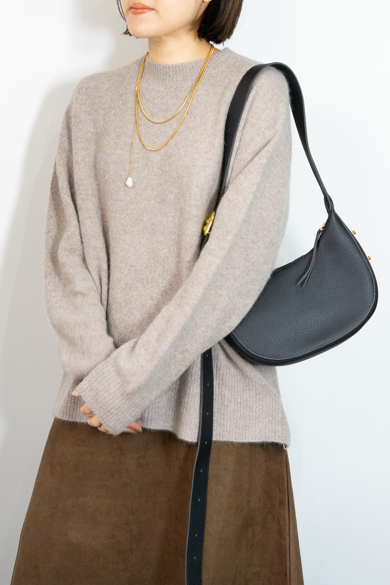 FOX混バックスリットオーバーニット