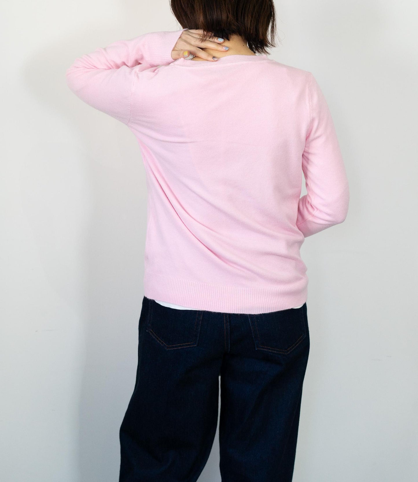 ソフトタッチクルーネックニット