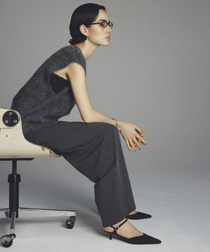 TRツイル ワイドトラウザー