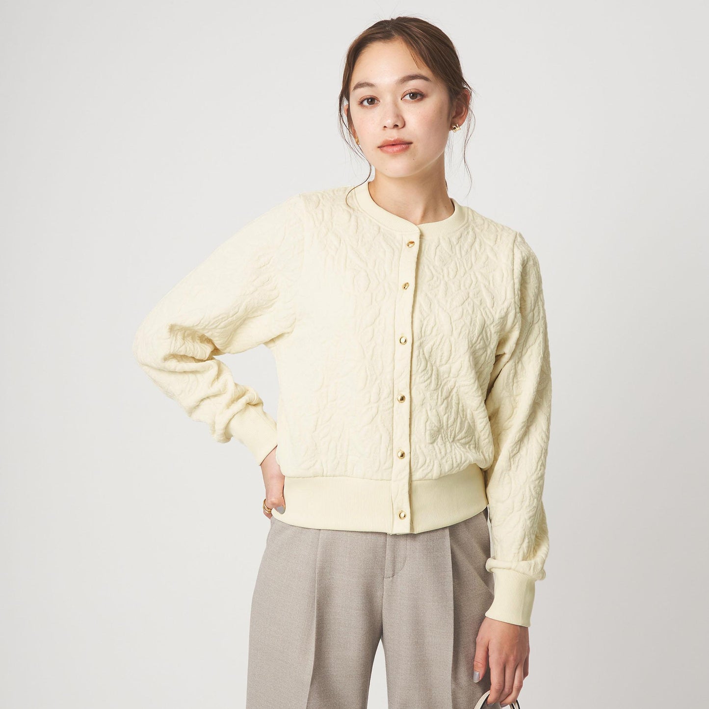 フクレジャカード カットソー カーディガン