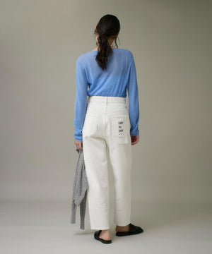 モックネックリブニット《Melty air wool》