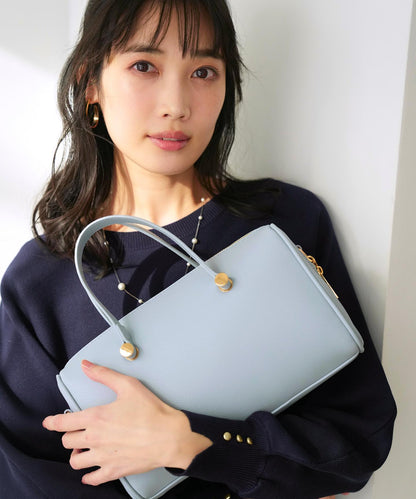 メタルアクセント ボストンバッグ