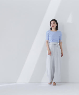 ナローリボンイージーワイドパンツ