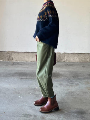 NAVYノルディックニット