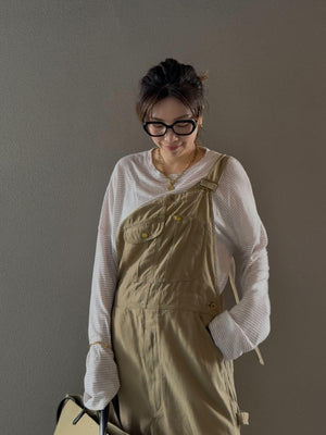 リネンボーダールーズロンT