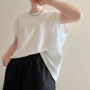 キャップスリーブボックスTシャツ