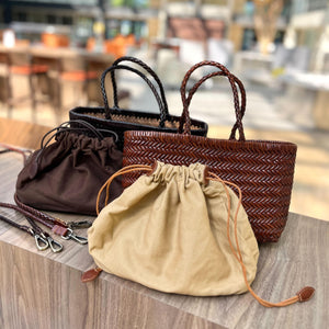 本革メッシュバック