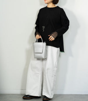 ポイントカラーロングTシャツ