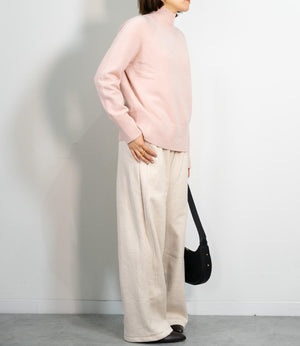 ヘリンボーン裏起毛イージーパンツ