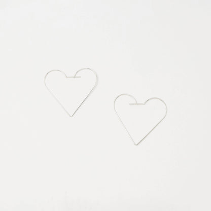 SILVER925 ハート ピアス