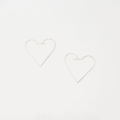 SILVER925 ハート ピアス