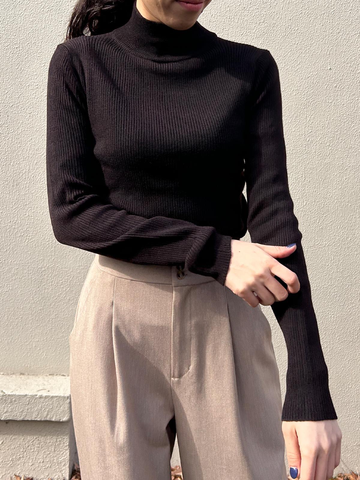 ソフトタッチタートルネックニット