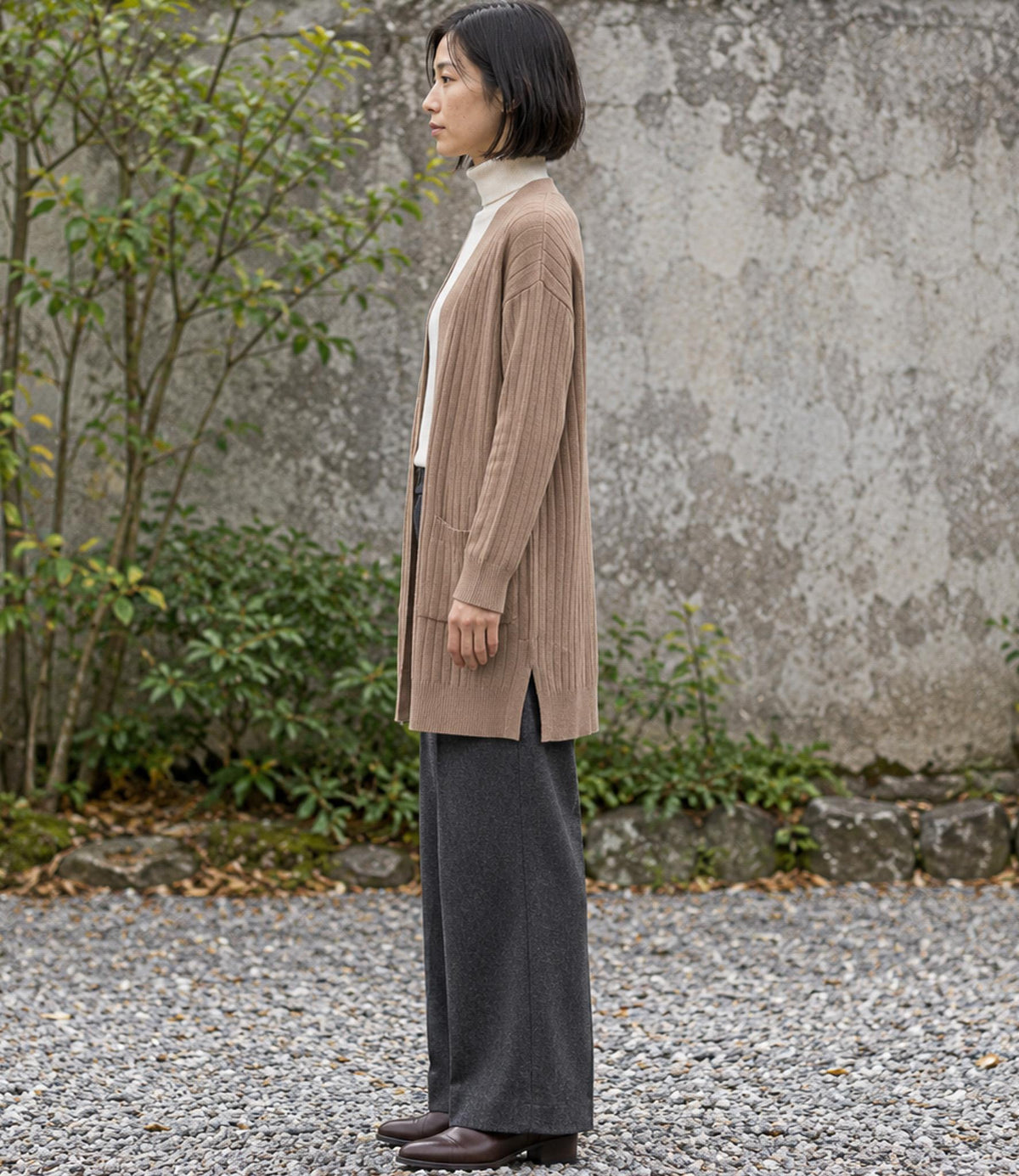 ロングニットカーディガン