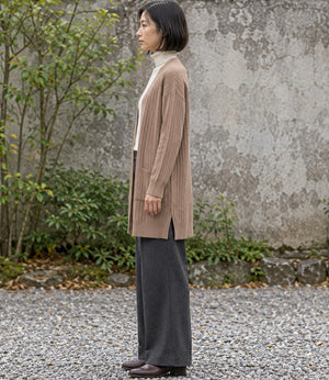 ロングニットカーディガン