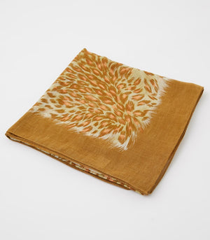 ヒョウ柄プリントスカーフ