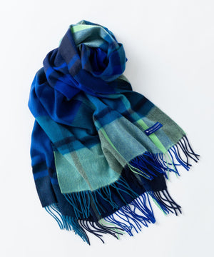 カシミヤ チェック ストール