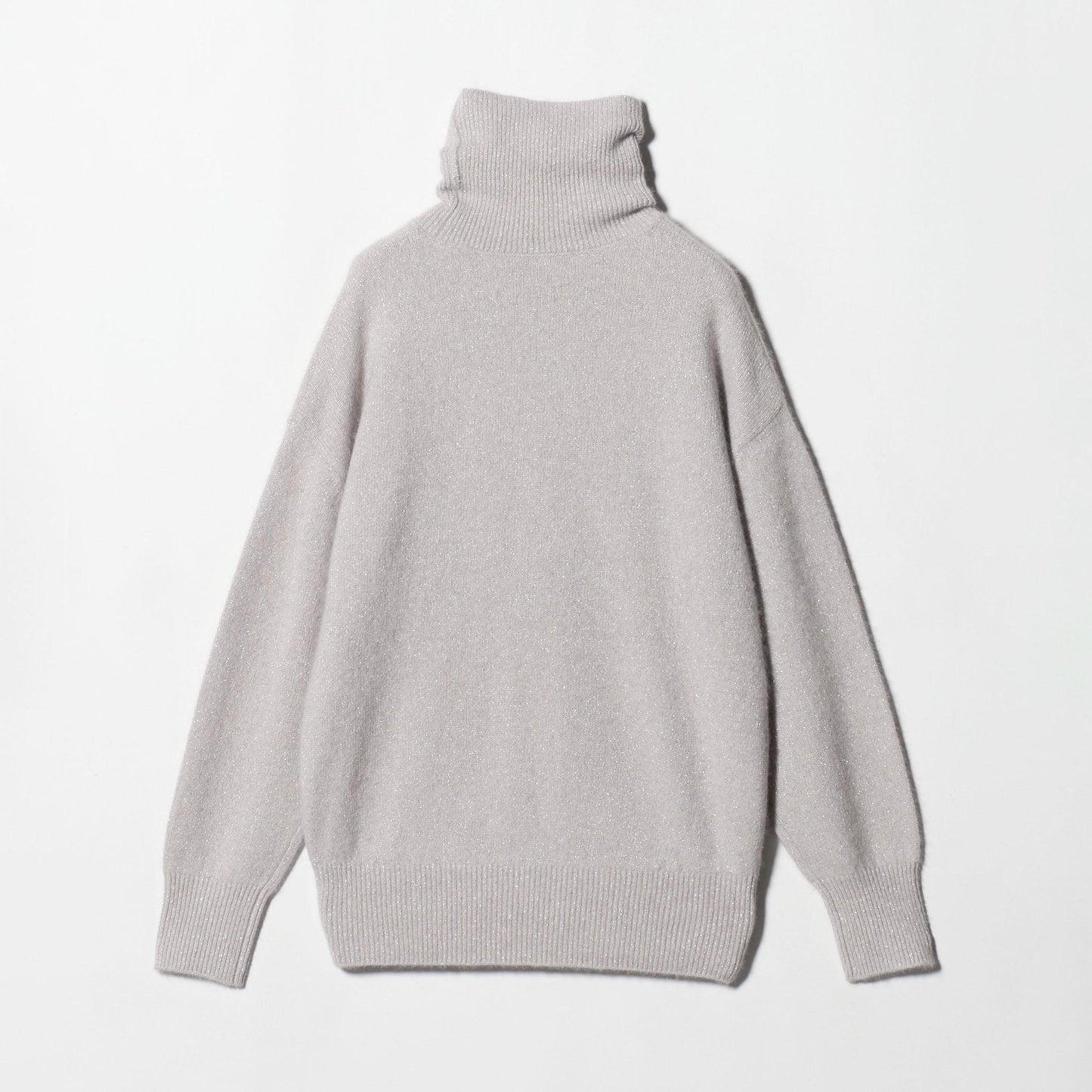 フォックス ウール ラメ タートルネック ニット