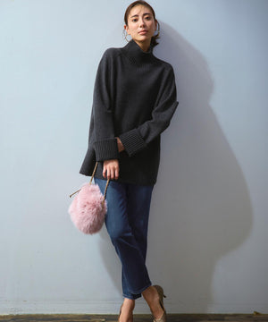 フェイクファー チャーム バッグ