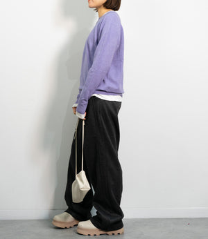 ヘリンボーン裏起毛イージーパンツ