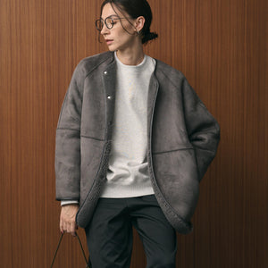 【WEB限定】ボア×フェイクムートン リバーシブルジャケット