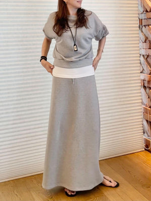 ライトスウェット ボートネックセットアップ