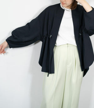 カットジョーゼットウエストマークブルゾン