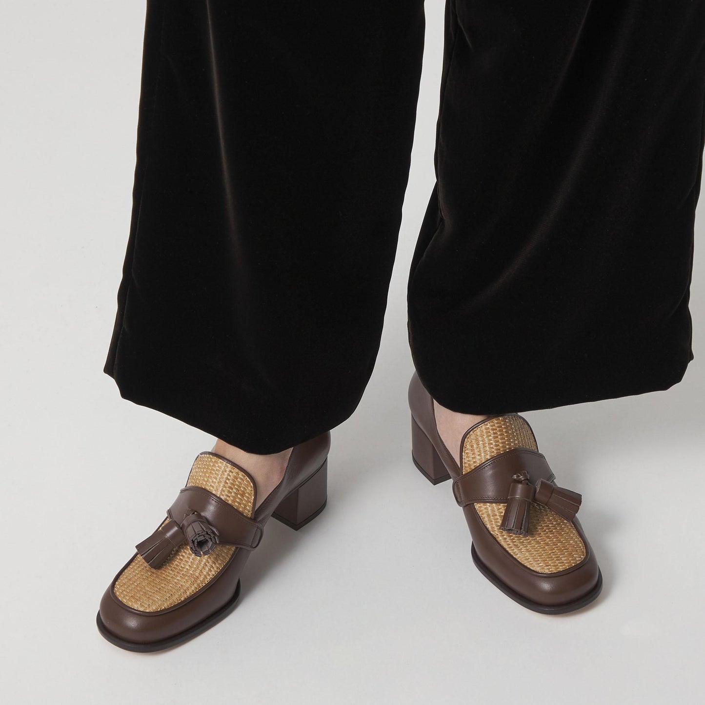 タッセルローファー パンプス50↑