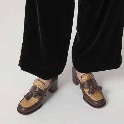 タッセルローファー パンプス50↑