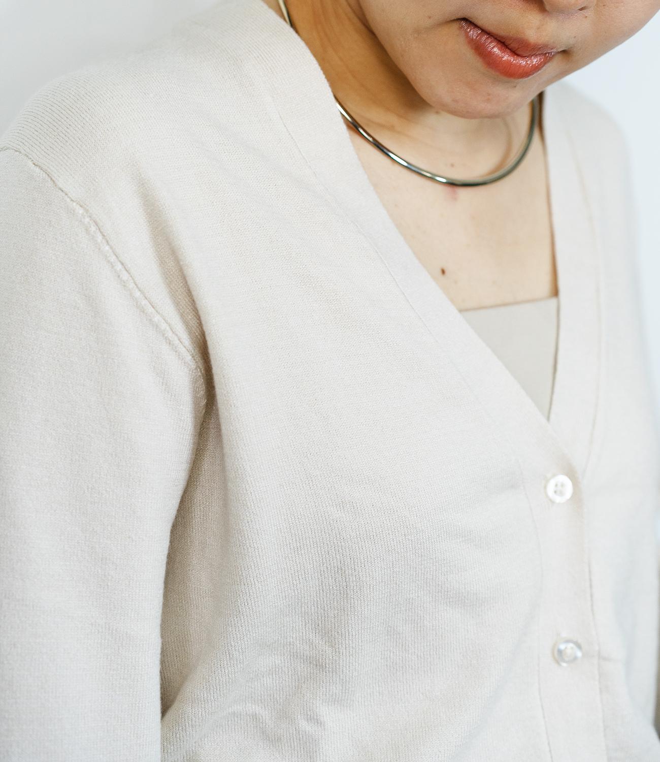 ソフトタッチVネックニットカーディガン