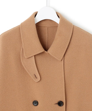 ウールライトリバー ポンチョシルエット コート