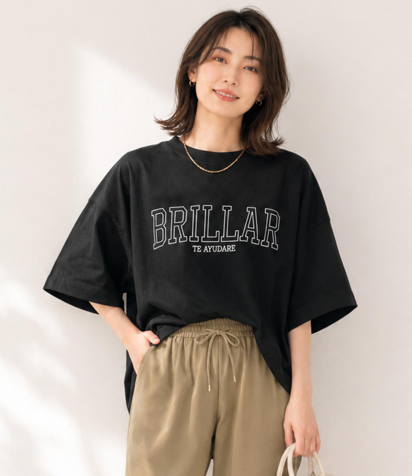 クロップドロゴTシャツ