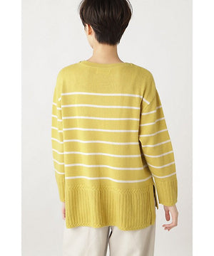 ウールカシミヤクルーボーダーＰＯ