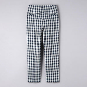シャイニー ギンガムチェック パンツ